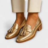 Céleste™ | Mocassins Dorés