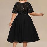 ever TAYLOR|Robe de soirée midi à paillettes
