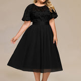 ever TAYLOR|Robe de soirée midi à paillettes