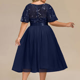 ever TAYLOR|Robe de soirée midi à paillettes