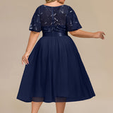 ever TAYLOR|Robe de soirée midi à paillettes