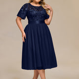 ever TAYLOR|Robe de soirée midi à paillettes