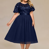 ever TAYLOR|Robe de soirée midi à paillettes