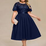ever TAYLOR|Robe de soirée midi à paillettes