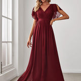 MEILLEURS CHOIX Robes de soirée bordeaux
