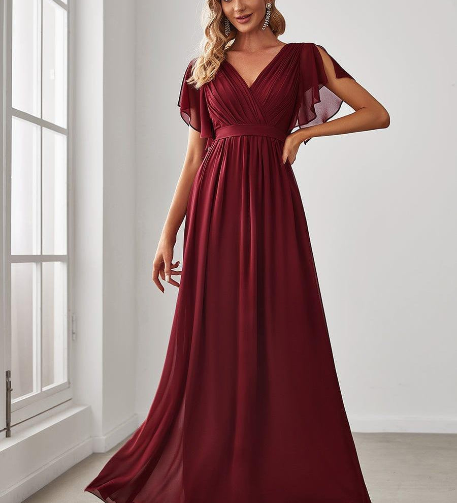 MEILLEURS CHOIX Robes de soirée bordeaux
