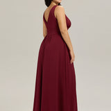 ever SORAYA|Robe de soirée taille empire à col V