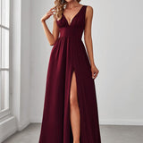 ever SORAYA|Robe de soirée taille empire à col V