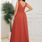 ever SORAYA|Robe de soirée taille empire à col V