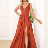 ever SORAYA|Robe de soirée taille empire à col V