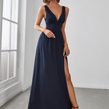 ever SORAYA|Robe de soirée taille empire à col V