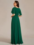 ever IVYROSE|Robe de soirée élégante en mousseline de soie avec manches flottantes