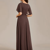 ever IVYROSE|Robe de soirée élégante en mousseline de soie avec manches flottantes