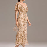 ever PALMER|Robe de soirée sirène brodée de paillettes