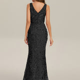 ever JUNIPER|Robe de soirée moulante à sequins froncés