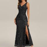 ever JUNIPER|Robe de soirée moulante à sequins froncés