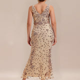 ever JUNIPER|Robe de soirée moulante à sequins froncés