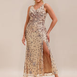 ever JUNIPER|Robe de soirée moulante à sequins froncés