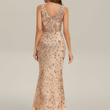 ever JUNIPER|Robe de soirée moulante à sequins froncés