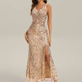 ever JUNIPER|Robe de soirée moulante à sequins froncés