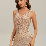 ever JUNIPER|Robe de soirée moulante à sequins froncés