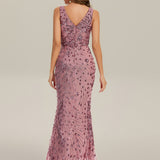 ever JUNIPER|Robe de soirée moulante à sequins froncés