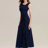 ever NORA|Robe maxi sirène asymétrique sans bretelles avec volants et haute élasticité