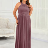 ever EVERLAINE|Robe de soirée formelle scintillante à col licou avec silhouette trapèze