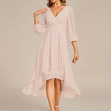 ever BRIAR|Robe de soirée en mousseline avec col en V et manches 3/4 élégantes
