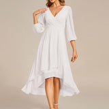 ever BRIAR|Robe de soirée en mousseline avec col en V et manches 3/4 élégantes