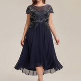 ever NUIT|Robe maxi sans manches à sequins avec patchwork