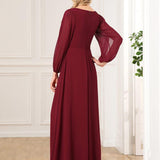 MEILLEURS CHOIX Robes de soirée bordeaux