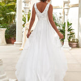 ever SASHIA|Robe de Cocktail en Tulle à Paillettes Haut Bas Ourlet Asymétrique
