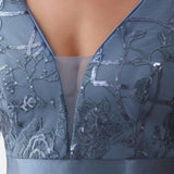ever SASHIA|Robe de Cocktail en Tulle à Paillettes Haut Bas Ourlet Asymétrique