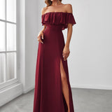 MEILLEURS CHOIX Robes de soirée bordeaux