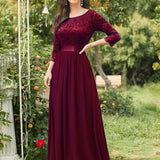 MEILLEURS CHOIX Robe de soirée à manches longues