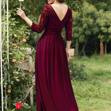 MEILLEURS CHOIX Robe de soirée à manches longues
