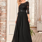 MEILLEURS CHOIX Robe de soirée à manches longues