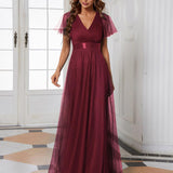 MEILLEURS CHOIX Robes de soirée bordeaux