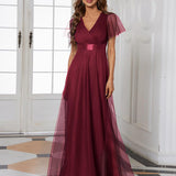 MEILLEURS CHOIX Robes de soirée bordeaux