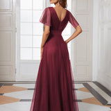 MEILLEURS CHOIX Robes de soirée bordeaux