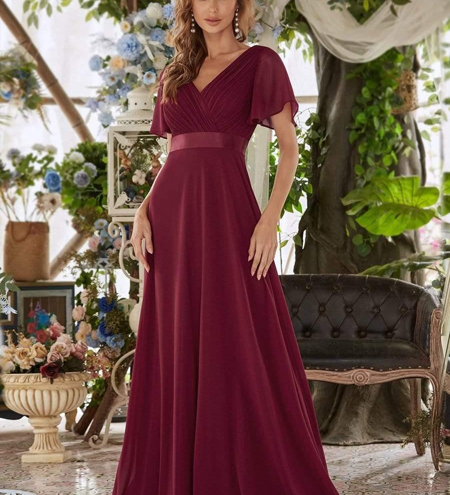 MEILLEURS CHOIX Robes de soirée bordeaux