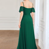 ever REYA|Robe de soirée Fendue à épaules dénudées Encolure en V