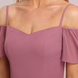 ever REYA|Robe de soirée Fendue à épaules dénudées Encolure en V