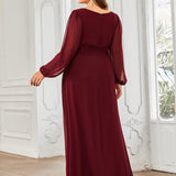 MEILLEURS CHOIX Robes de soirée bordeaux