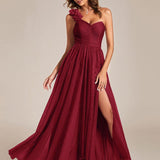 ever CLOE|Robe de soirée asymétrique en tulle à appliqués et fente haute