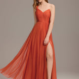 ever CLOE|Robe de soirée asymétrique en tulle à appliqués et fente haute