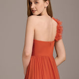 ever CLOE|Robe de soirée asymétrique en tulle à appliqués et fente haute