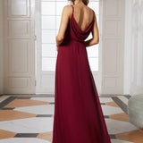 ever NOVA|Robe de demoiselle d'honneur drapée au dos avec décolleté en cœur