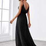 ever NOVA|Robe de demoiselle d'honneur drapée au dos avec décolleté en cœur